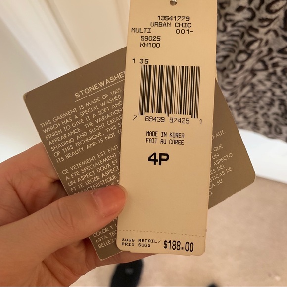 NWT Jones New York Silk Wrap Dress - 4P - Picture 7 of 8